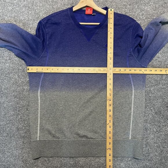 Puma Gradient Blue To Gray Crewneck Sweatshirt Pullover L - Picture 8 of 8